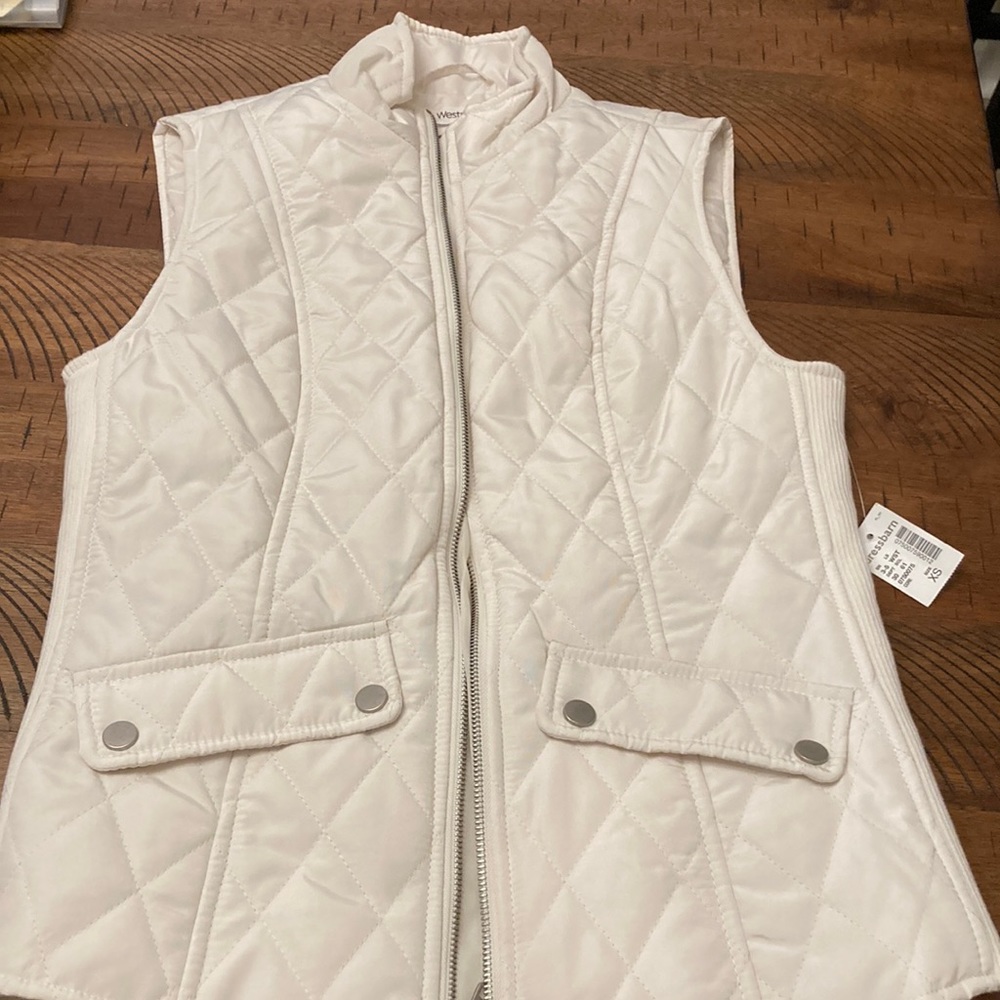 Vest Dress barn cream vest. XS